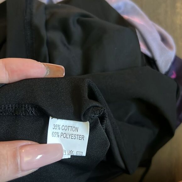 VINTAGE FLOWER PRINT MESH PANEL LACE UP BACK SLIP MAXI DRESS - BLACK - Picture 13 of 13